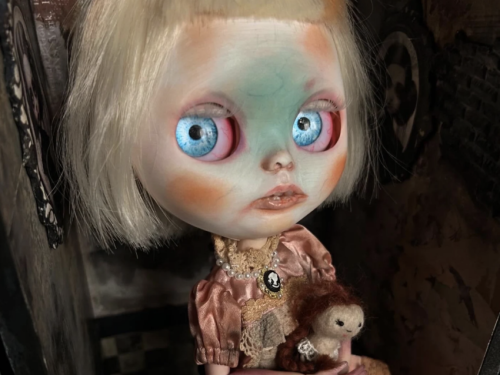 Blythe Ghost Doll,Blythe ooak Custom Doll